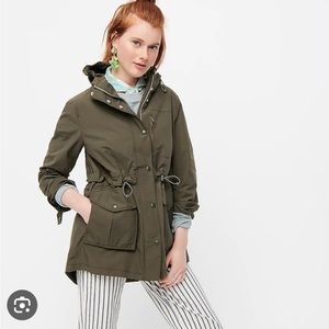 Jcrew perfect lightweight jacket xs green